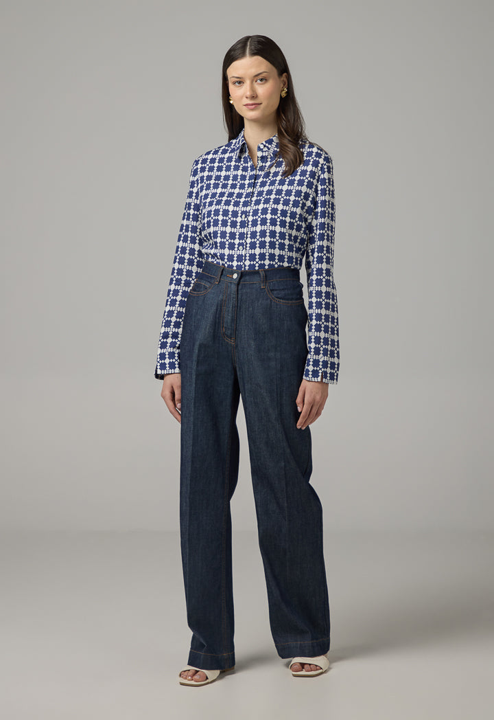 Choice Straight Cut Demin Trousers Indigo