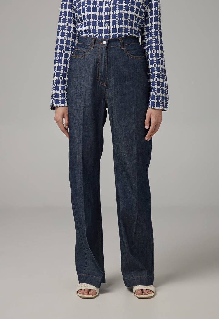 Choice Straight Cut Demin Trousers Indigo
