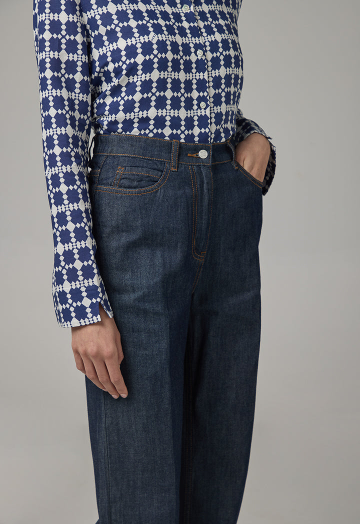 Choice Straight Cut Demin Trousers Indigo