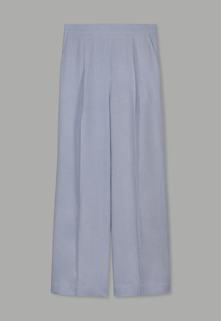Choice Basic Wide Leg Trousers Blue