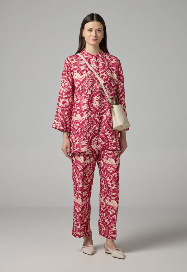 Choice Printed Elasticated Waist Trousers Multi Color