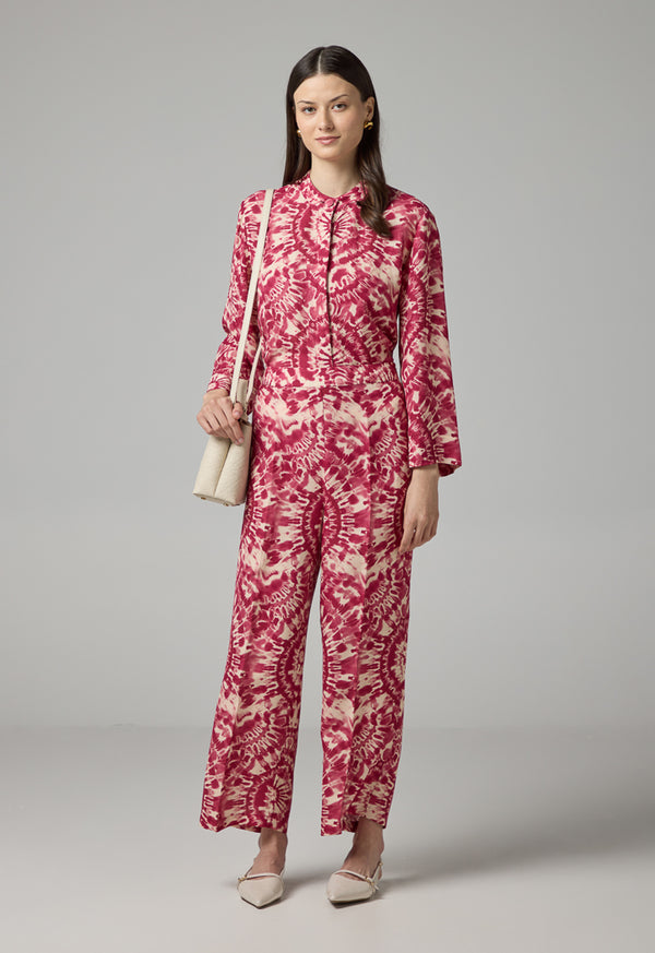 Choice Printed Elasticated Waist Trousers Multi Color