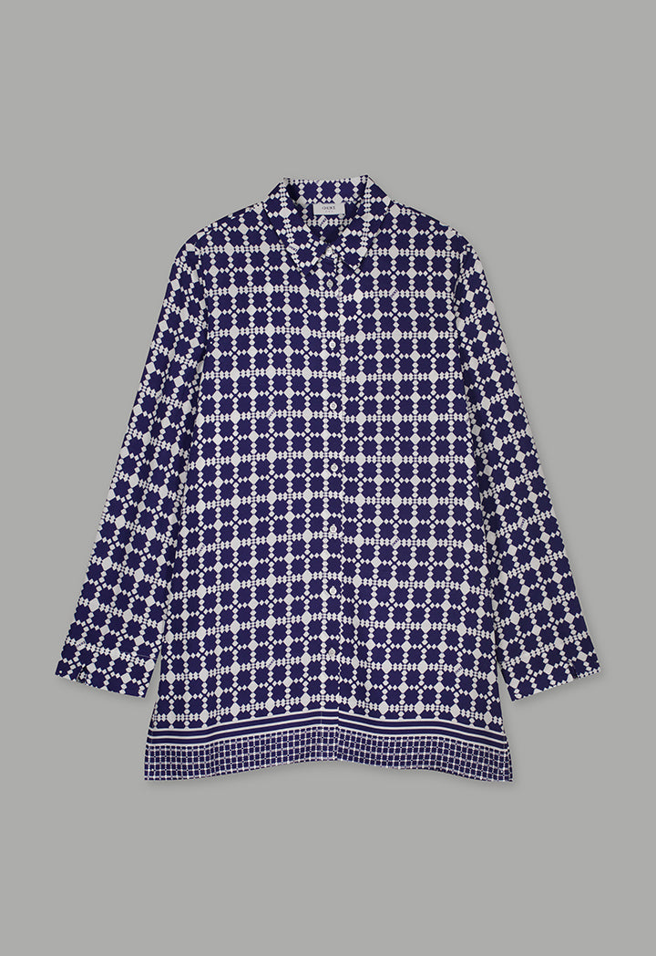 Choice Geometrical Print Shirt Multi Color