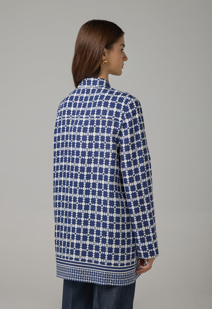 Choice Geometrical Print Shirt Multi Color
