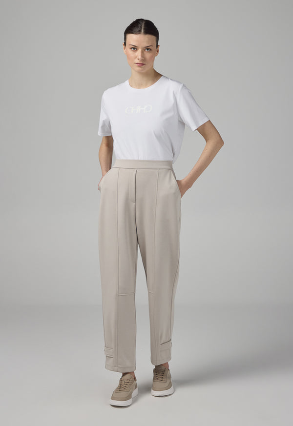 Choice Elasticated Waistband Solid Trousers Grey