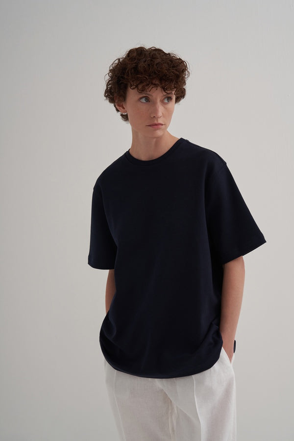 Kk Design Basic T-Shirt Navy Blue