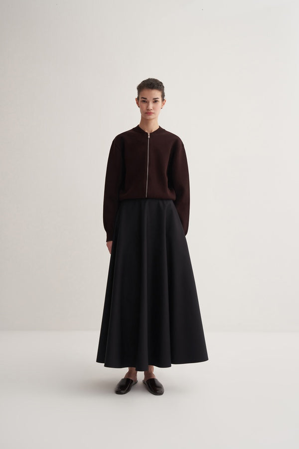 Kk Design Cotton Flounce Skirt Black