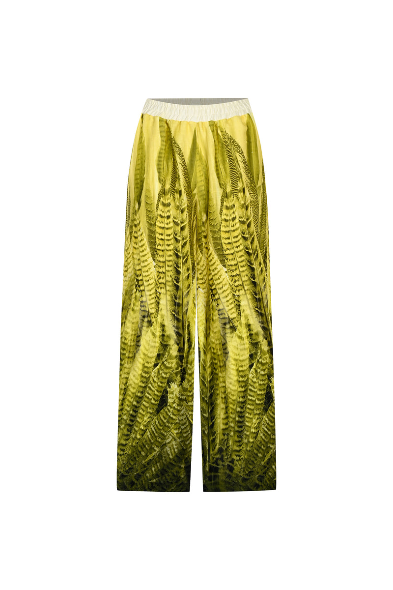 Maison La Plage Sardinia Printed Trousers Yellow