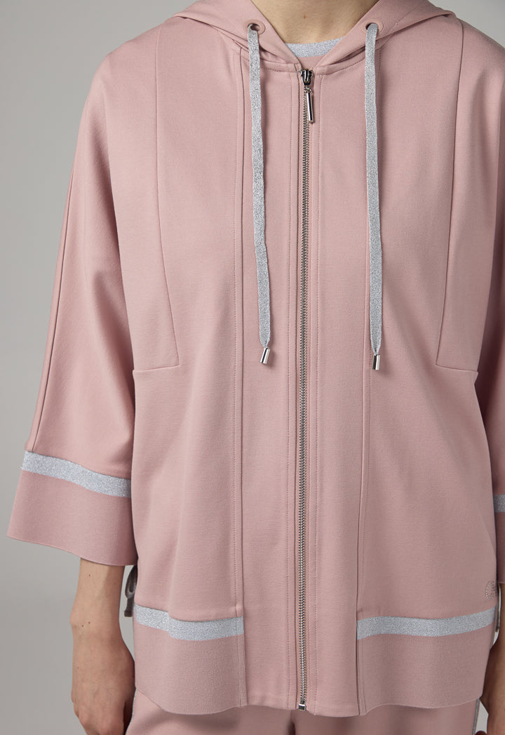 Choice Long Sleeves Kimono Jacket Pink