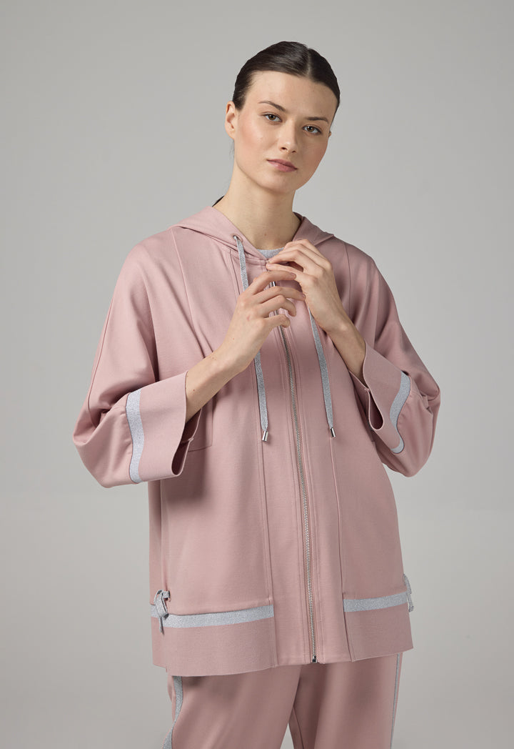 Choice Long Sleeves Kimono Jacket Pink