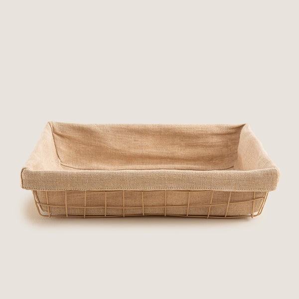 Chakra Wallpino Rectangular Metal Organizer Natural