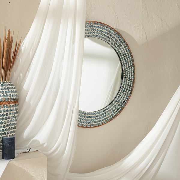 Chakra Hanoi Mirror 80 Cm White