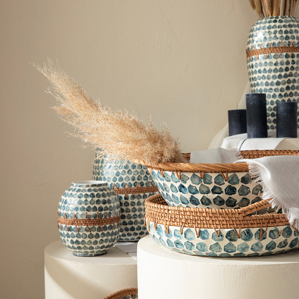 Chakra Hanoi Decorative Bowl White