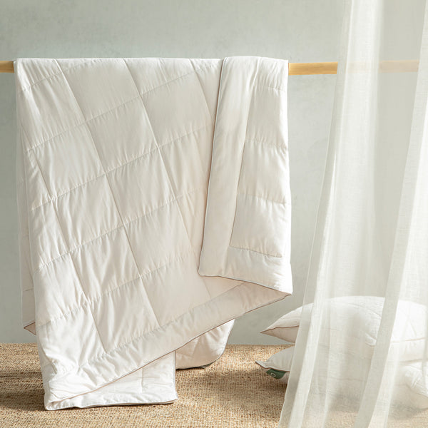 Chakra Soya Quilt 195X215 White