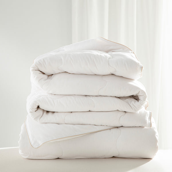 Chakra Kapok Quilt 195X215 White