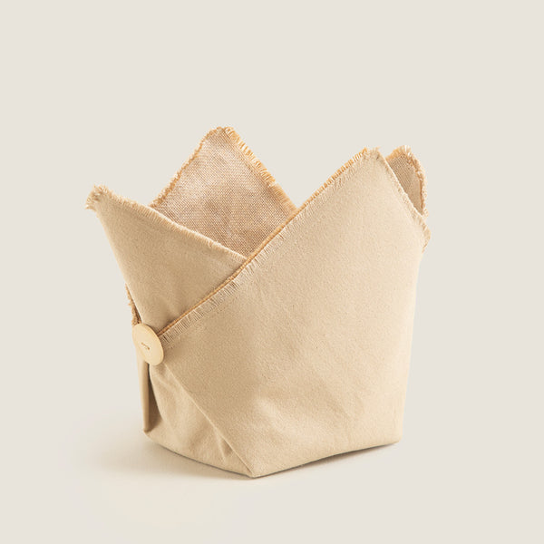 Chakra Button Pot Cover 15 Cm Natural