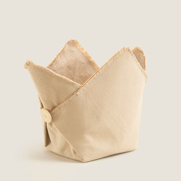 Chakra Button Pot Cover 19 Cm Natural