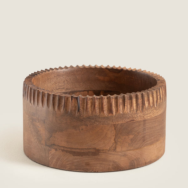 Chakra Simple Nature Decorative Bowl 20 Cm Natural