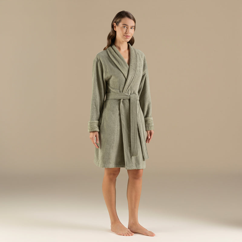 Chakra Narde Woman Bathrobe Green