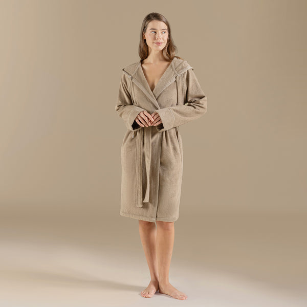 Chakra Ferme Unisex Bathrobe Khaki