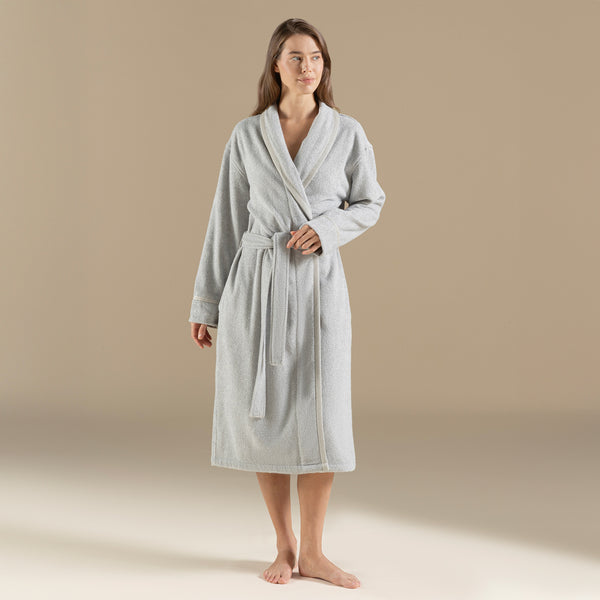 Chakra Vissana Unisex Bathrobe Natural