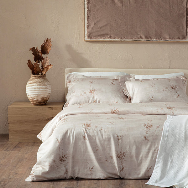 Chakra Fiorella Bedding Set Kng Beige