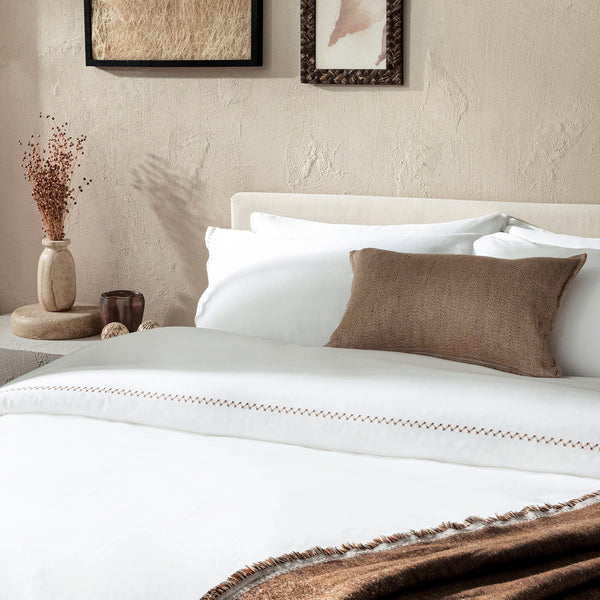 Chakra Albas Bedding Set Kng Ecru