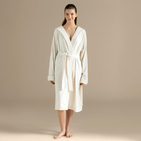 Chakra Debora Towel Bathrobe Ecru