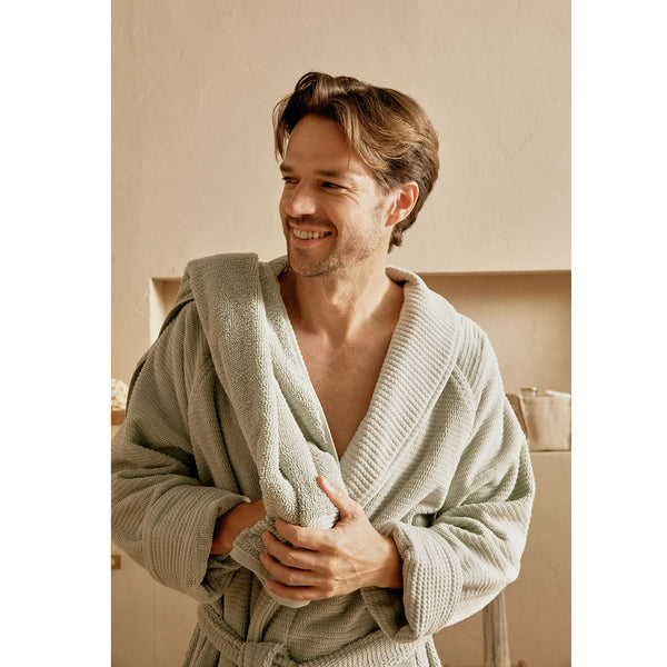 Chakra Eva Cotton Unisex Bathrobe Light Green