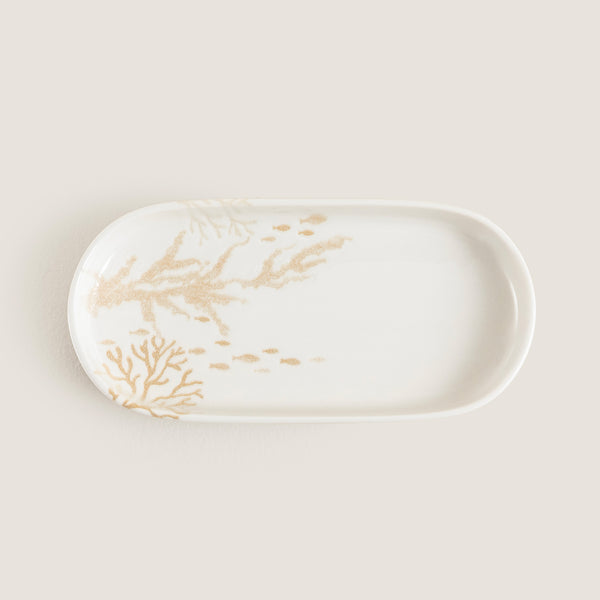 Chakra Mely Oval Serving Plate 16 Cm Transparent