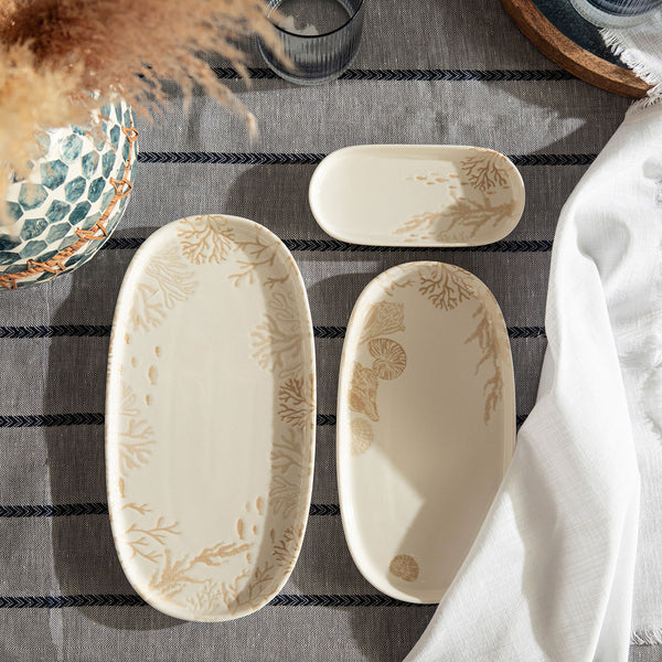 Chakra Mely Oval Serving Plate 16 Cm Transparent