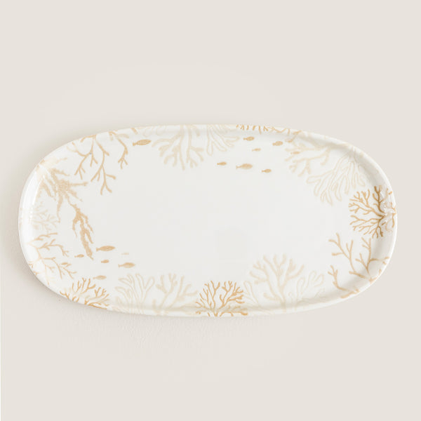 Chakra Mely Oval Serving Plate 30 Cm Transparent