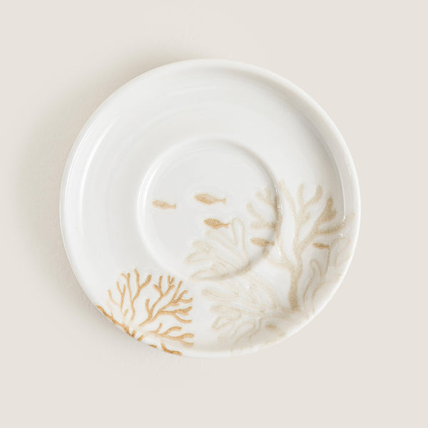 Chakra Mely Fishes Tea Plate Transparent