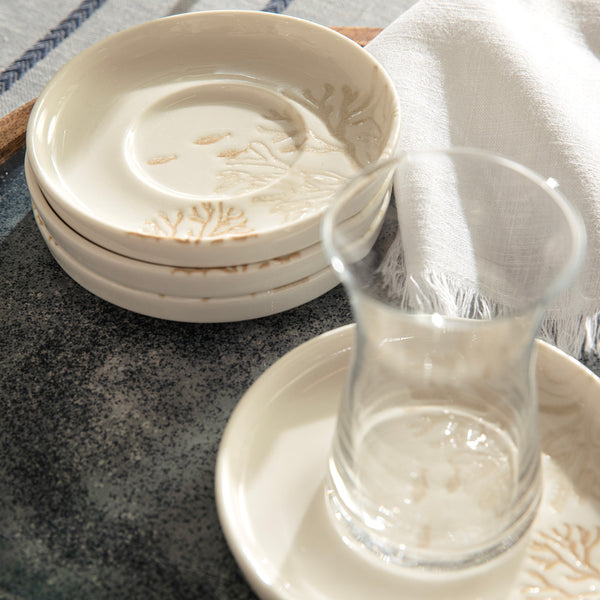 Chakra Mely Fishes Tea Plate Transparent