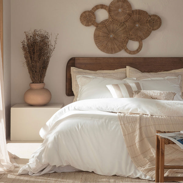 Chakra Nadira Duvet Cover Set Kng Ecru