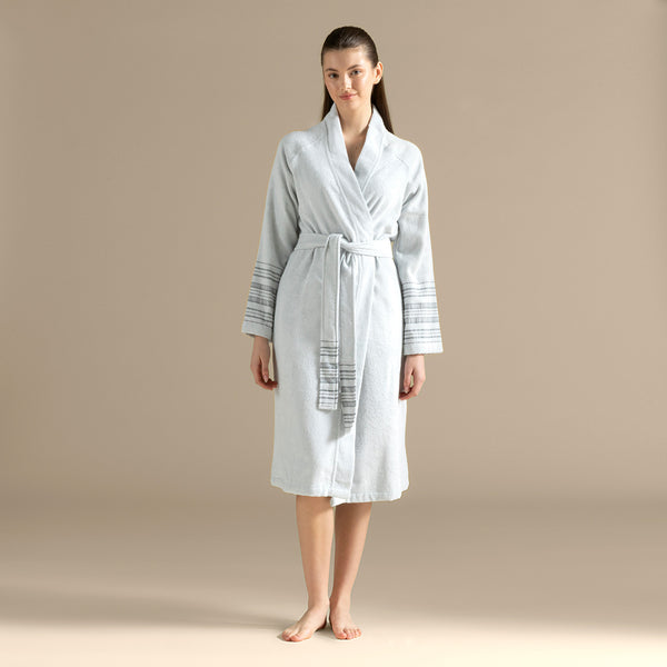 Chakra Derin Bamboo Unisex Bathrobe Blue