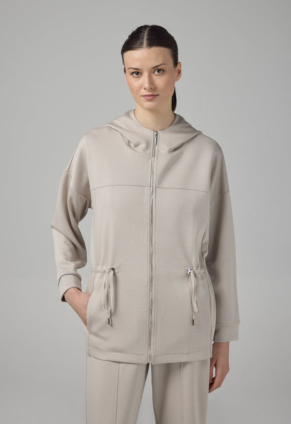 Choice Solid Relaxed Fit Drop Shoulder Jacket Grey
