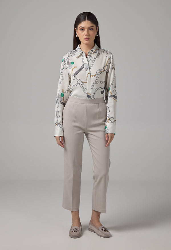 Choice Peg Leg Basic Trousers Grey