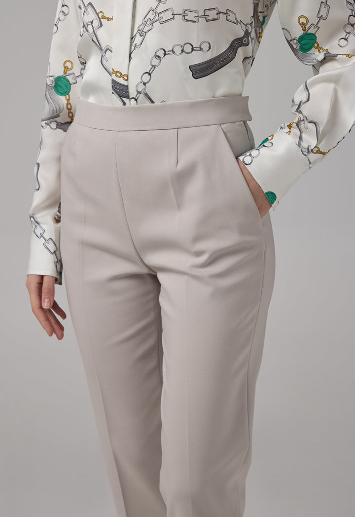 Choice Peg Leg Basic Trousers Grey