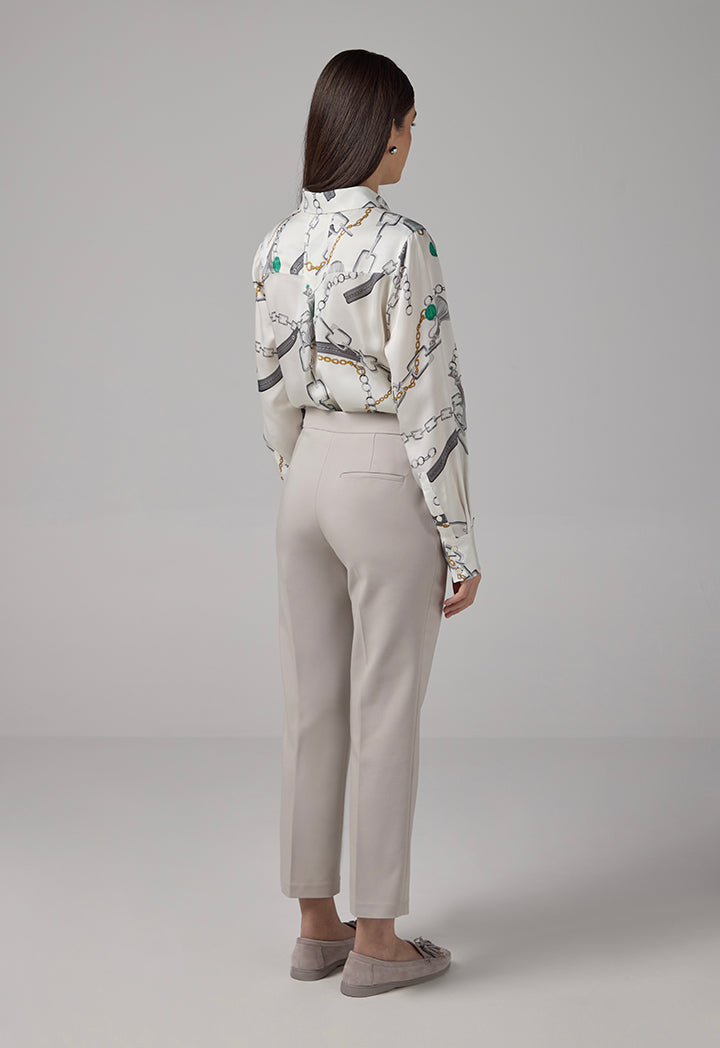 Choice Peg Leg Basic Trousers Grey