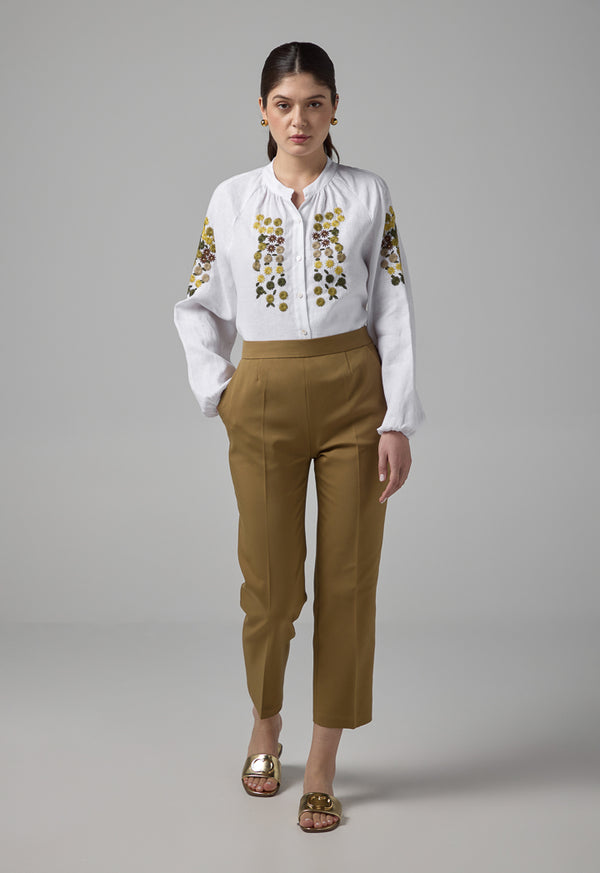 Choice Peg Leg Basic Trousers Khaki