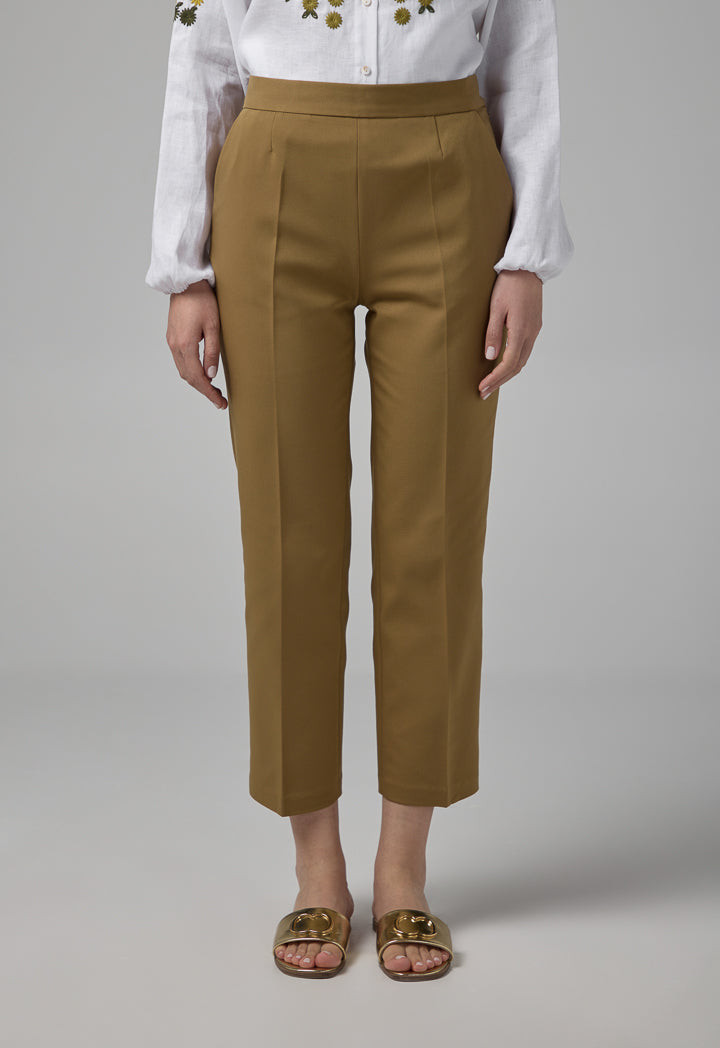 Choice Peg Leg Basic Trousers Khaki