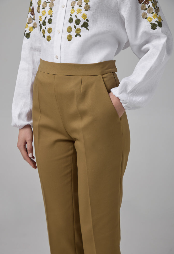 Choice Peg Leg Basic Trousers Khaki