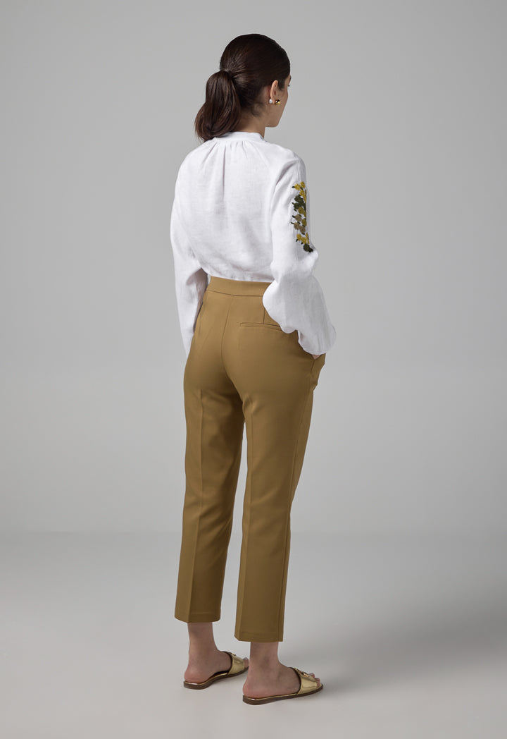 Choice Peg Leg Basic Trousers Khaki
