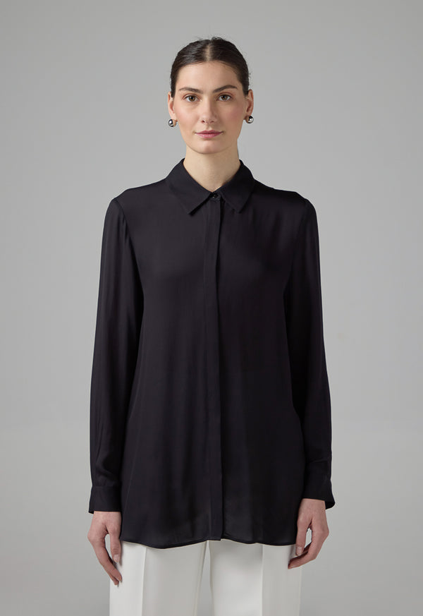 Choice Basic Long Sleeve Shirt Black