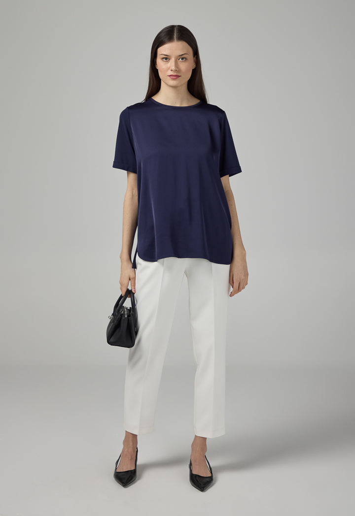 Choice Short Sleeve Basic T-Shirt Navy