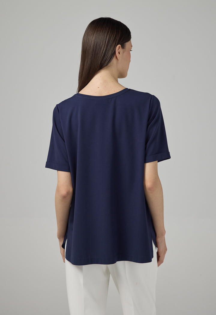 Choice Short Sleeve Basic T-Shirt Navy