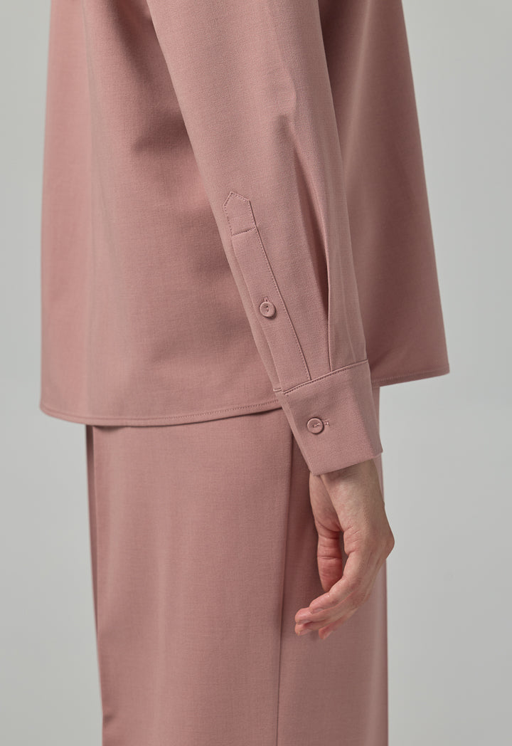 Choice Long Sleeves Basic Shirt Pink