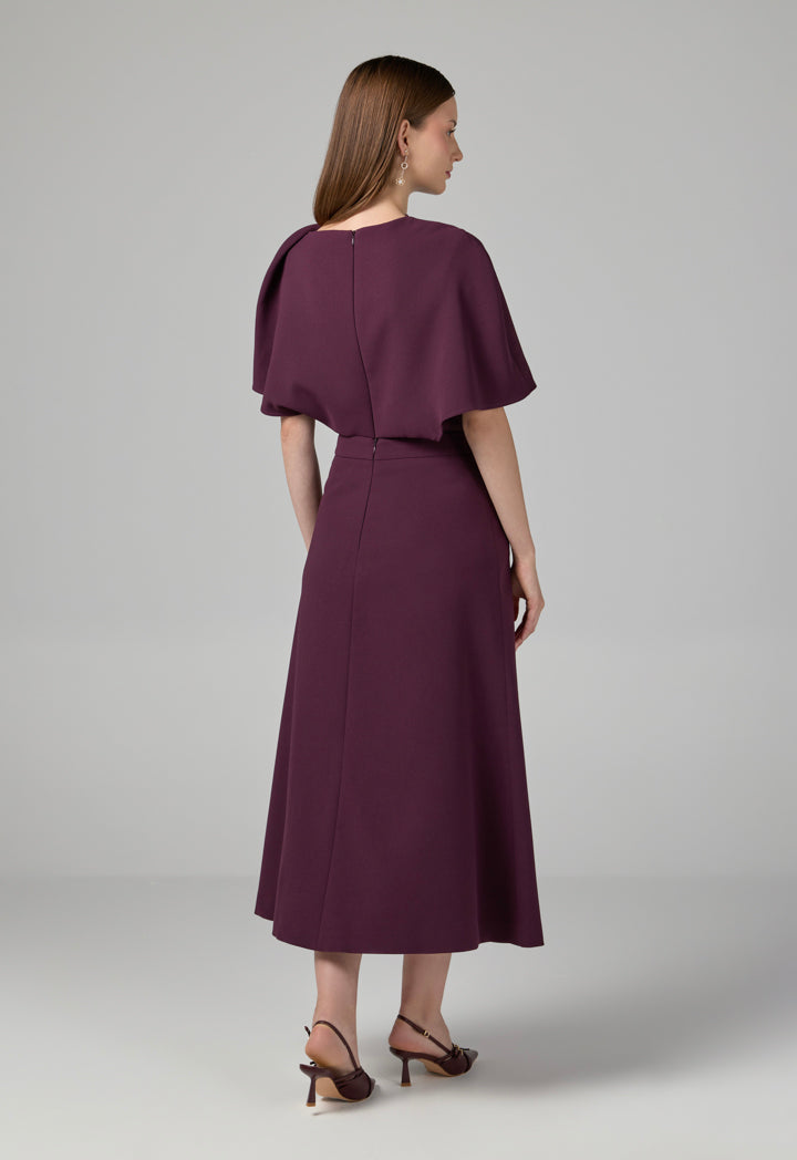 Choice Basic Flared Skirt Cherry