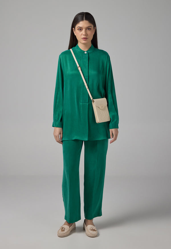 Choice Basic Long Sleeves Shirt Green